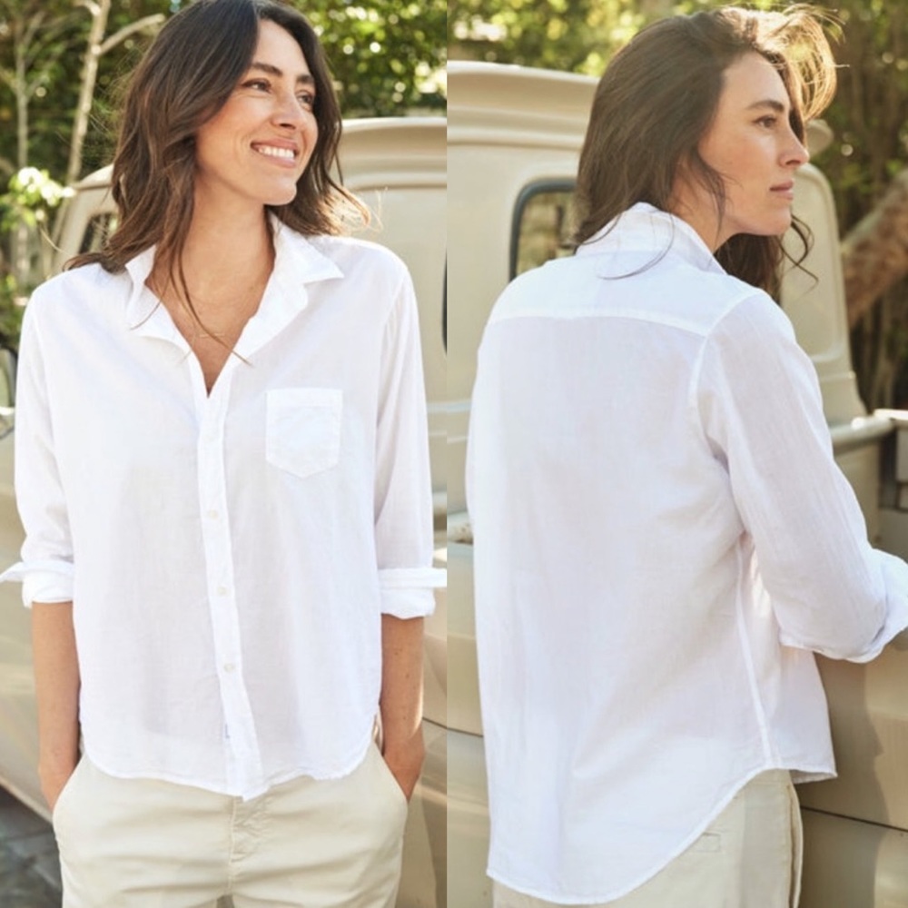 Frank & Eileen White Tailored Button Down Shirt XL